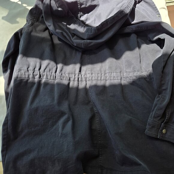 Lucky Brand Women's Charcoal Black Full Zip Hooded Anorak Style Jacket XL - Picture 4 of 9